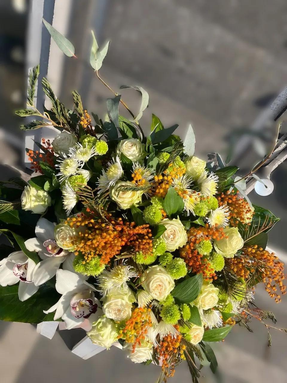 Flower Basket "Sunny Breath" | ծաղիկներ, ծաղկեպսակներ, բույսեր Երևան