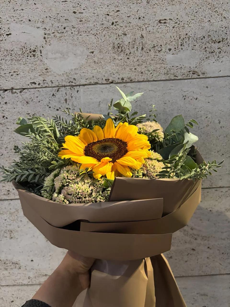 Bunch "Sunflower" | ծաղիկներ, ծաղկեպսակներ, բույսեր Երևան