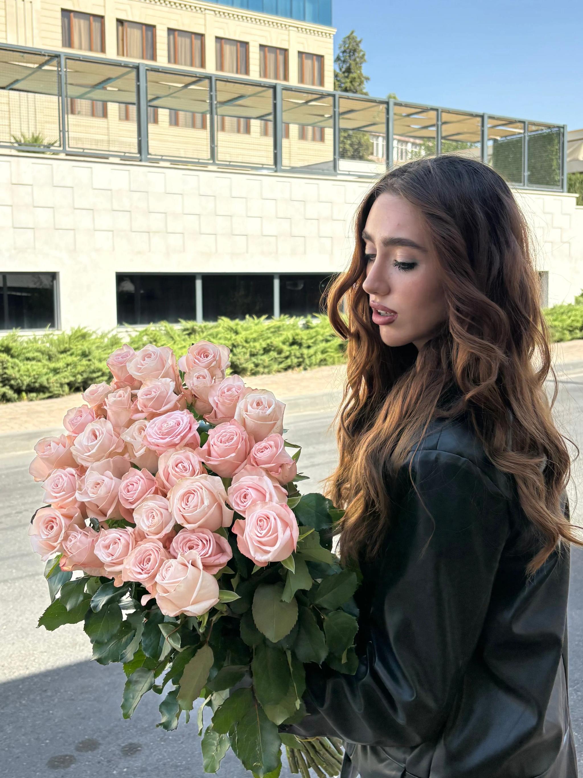 Bunch of pink roses | ծաղիկներ, ծաղկեպսակներ, բույսեր Երևան