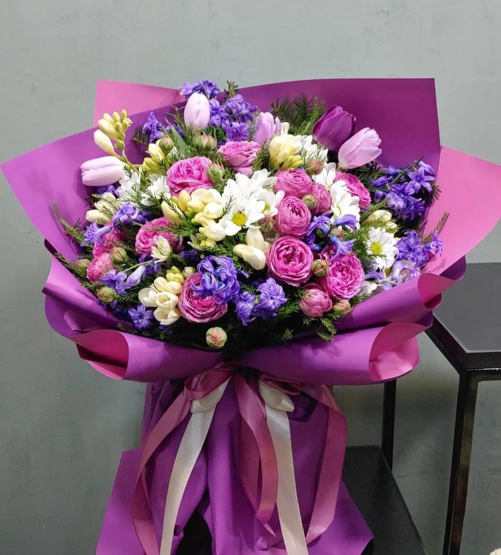 Purple bouquet | ծաղիկներ, ծաղկեպսակներ, բույսեր - առաքում Երևան